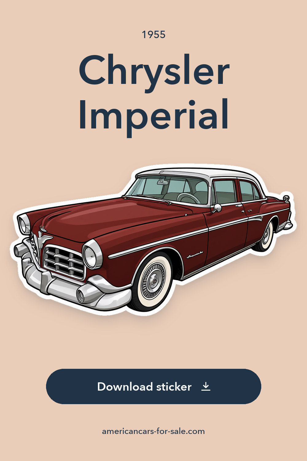 1955 Chrysler Imperial sticker preview