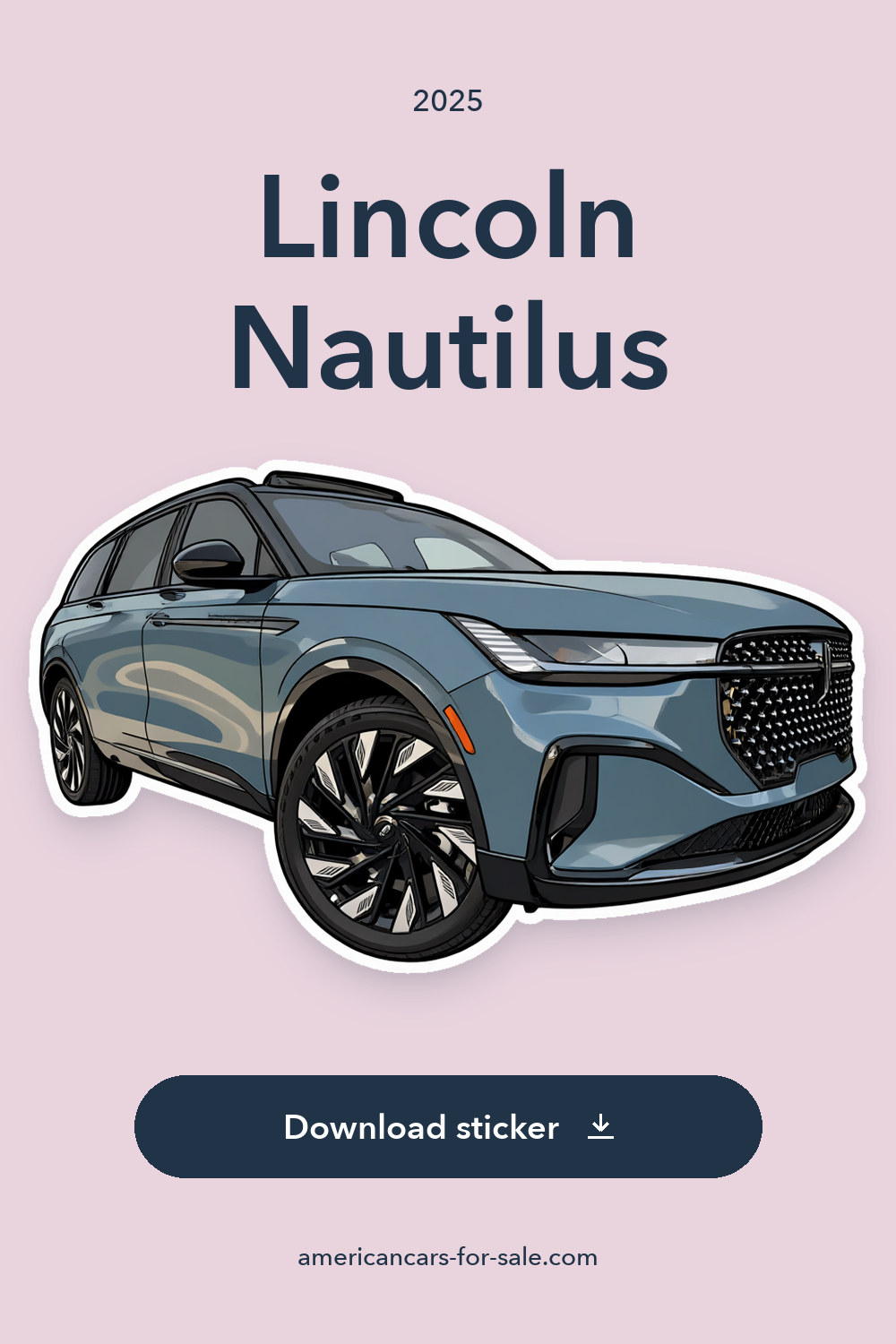2025 Lincoln Nautilus sticker preview