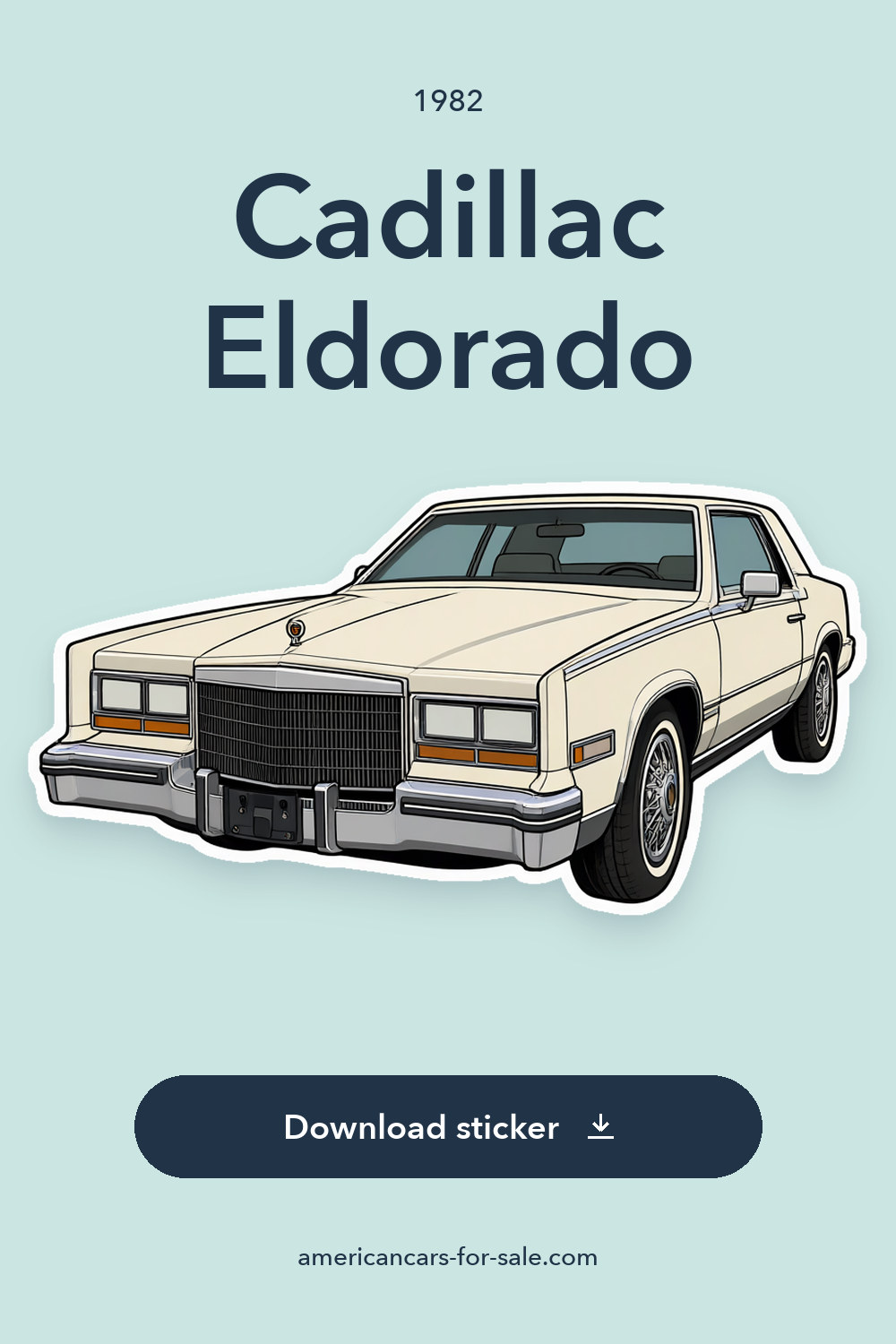 1982 Cadillac Eldorado sticker preview
