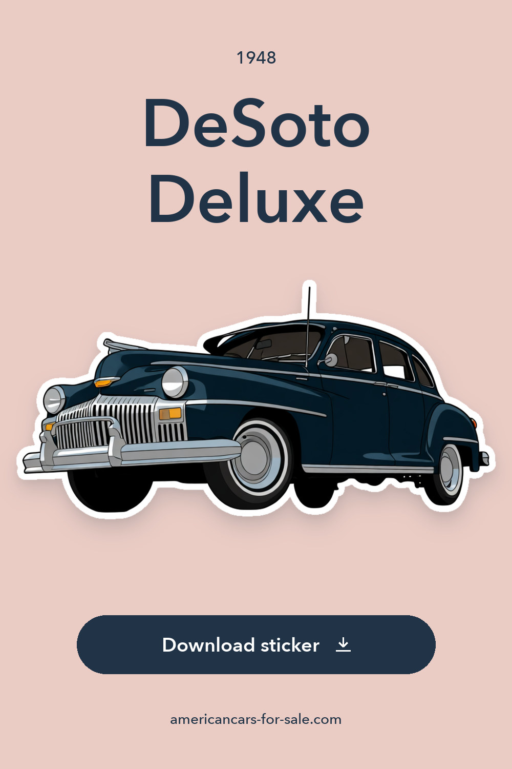 1948 DeSoto Deluxe sticker preview