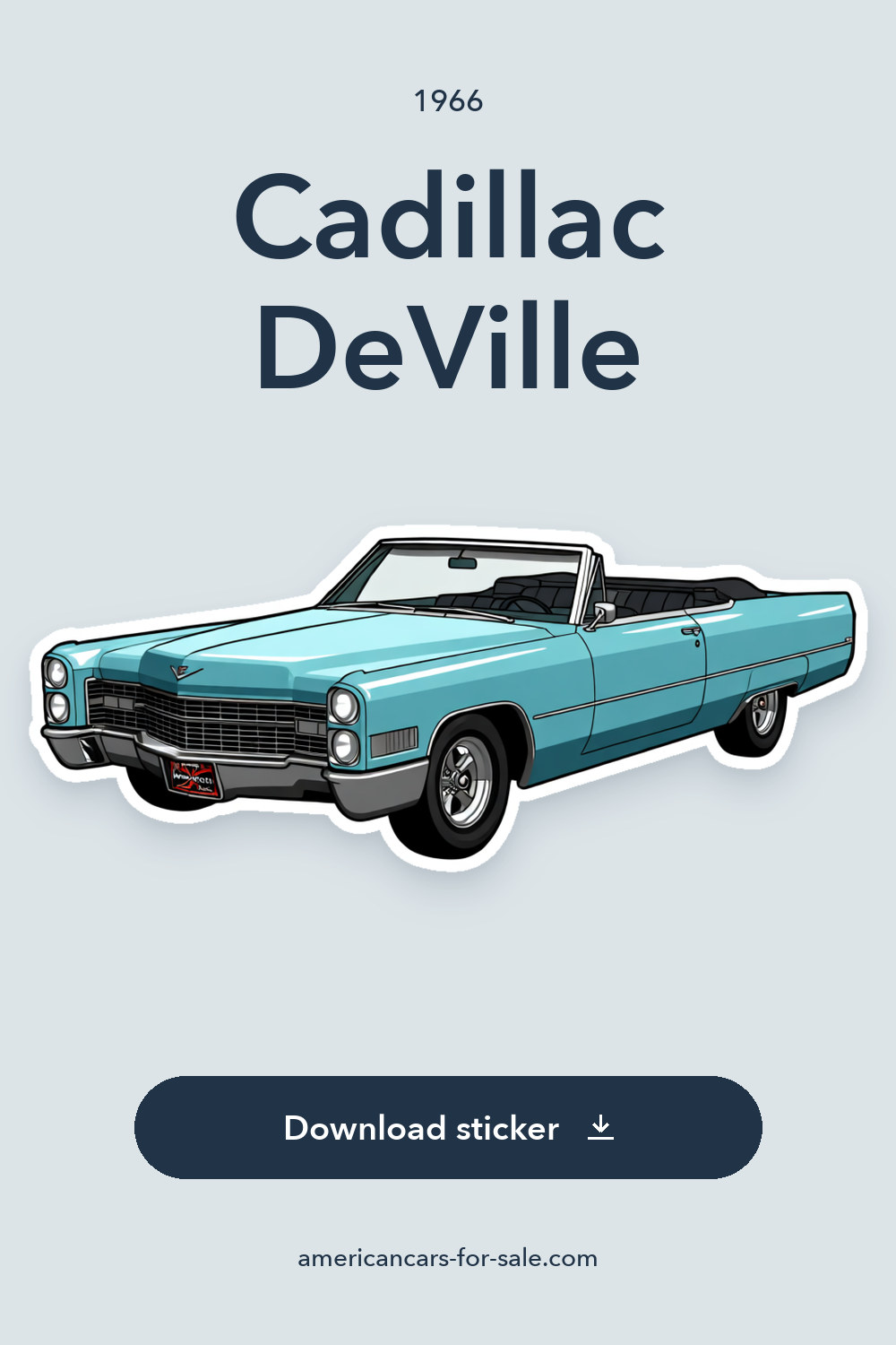 1966 Cadillac DeVille sticker preview
